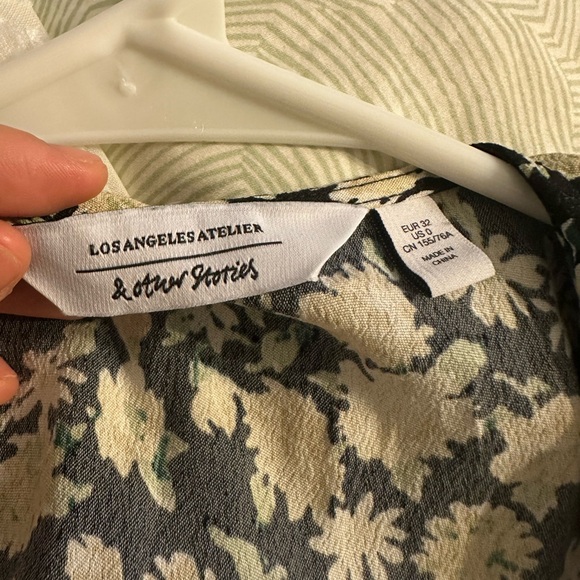 & Other Stories Floral Wrap Dress XS - Picture 5 of 5